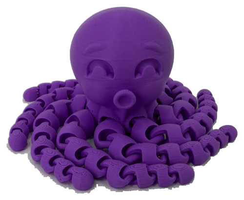 Cute Articulated Octopus - 3D Printed Sensory Fidget Toy